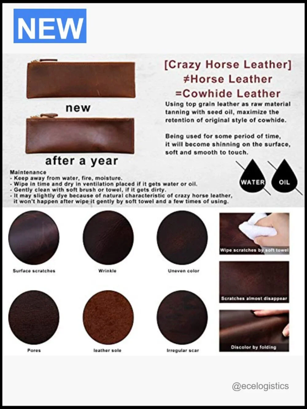 Genuine Leather Tote Bag Women Work Purse Laptop Crossbody Satchel